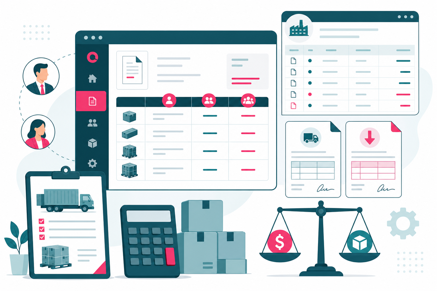 B2B contract pricing tiers and vendor balance management dashboard