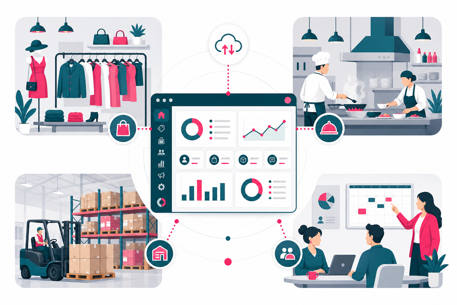 ElintOm Software omnichannel software platform for retail, restaurants, manufacturing and service businesses