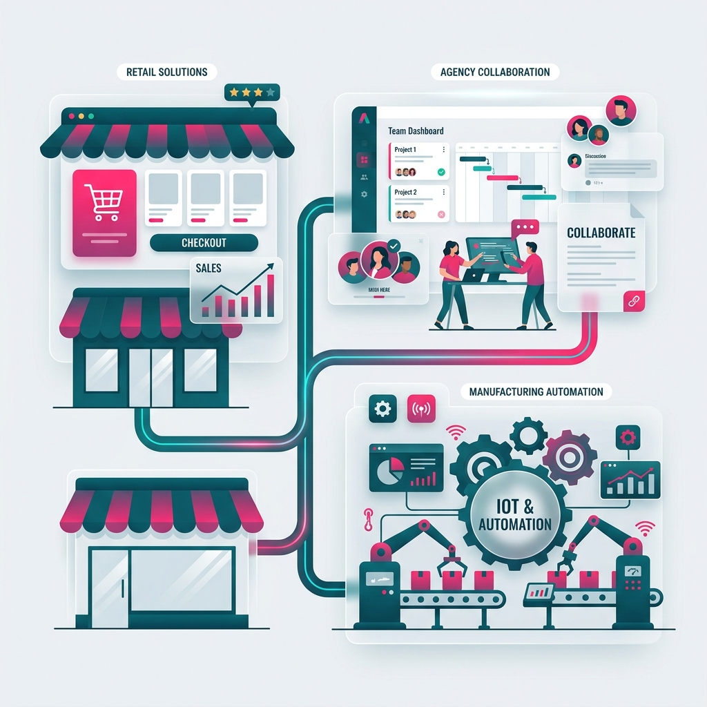 ElintOm Solutions and Target Audience Illustration