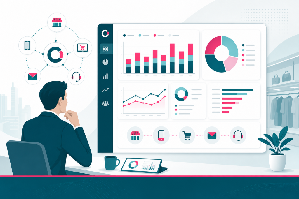 Omnichannel analytics and reporting dashboard for retailers