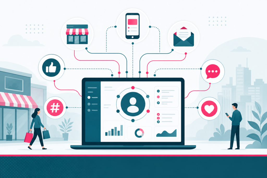 What is omnichannel marketing connected customer journey dashboard